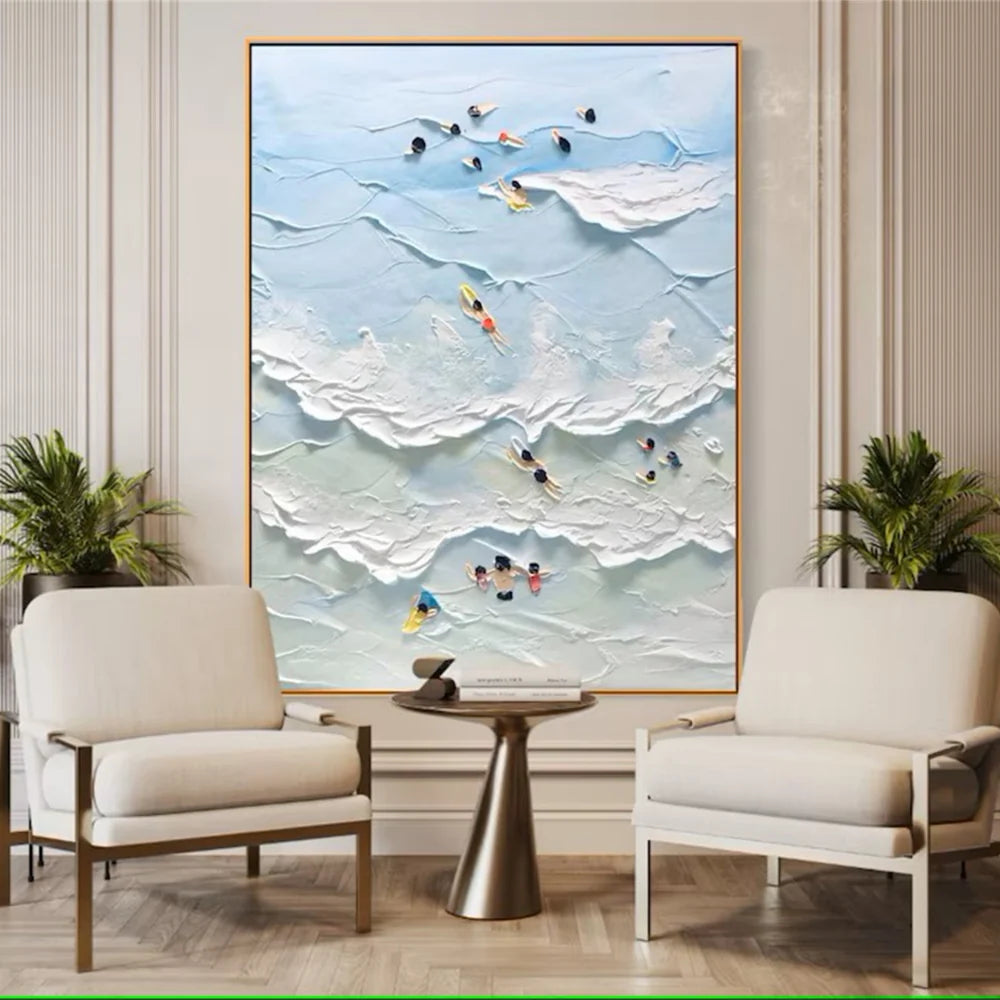 Swimming Sport Textured Wall Art #MS020