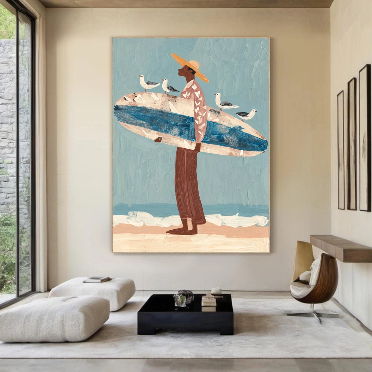 Abstract Portrait Canvas Art #AE099