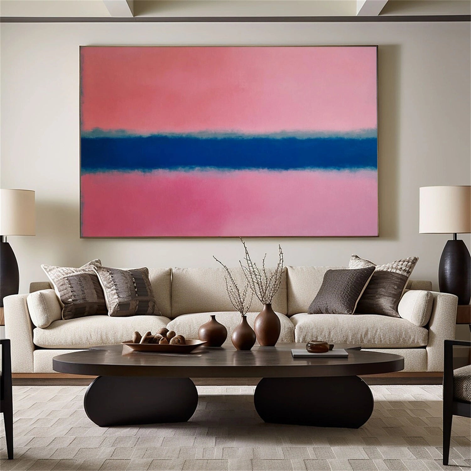 Pink Minimalist Canvas Art #MT194