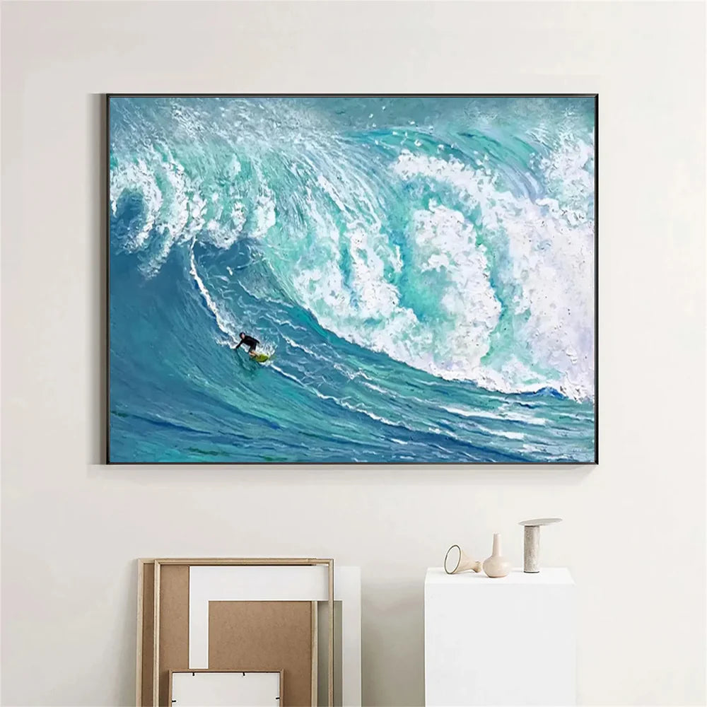 Surfing Sport Textured Wall Art #MS033
