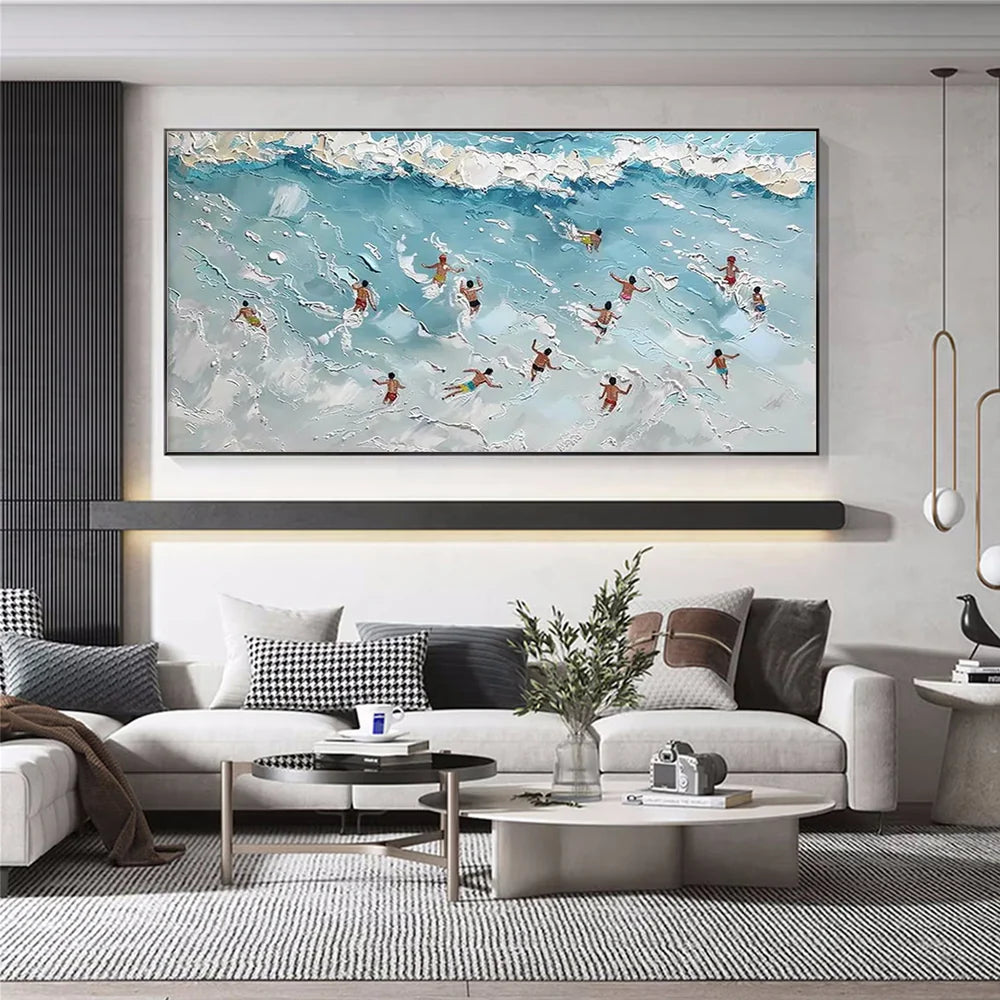 Swimming Sport Textured Wall Art #MS026