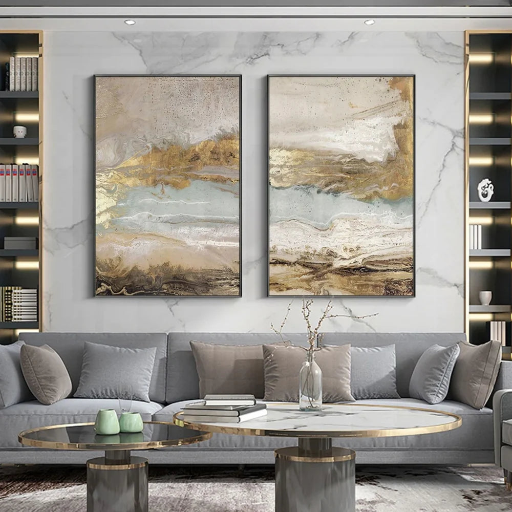 Abstract Painting Canvas Set of 2 #AP201