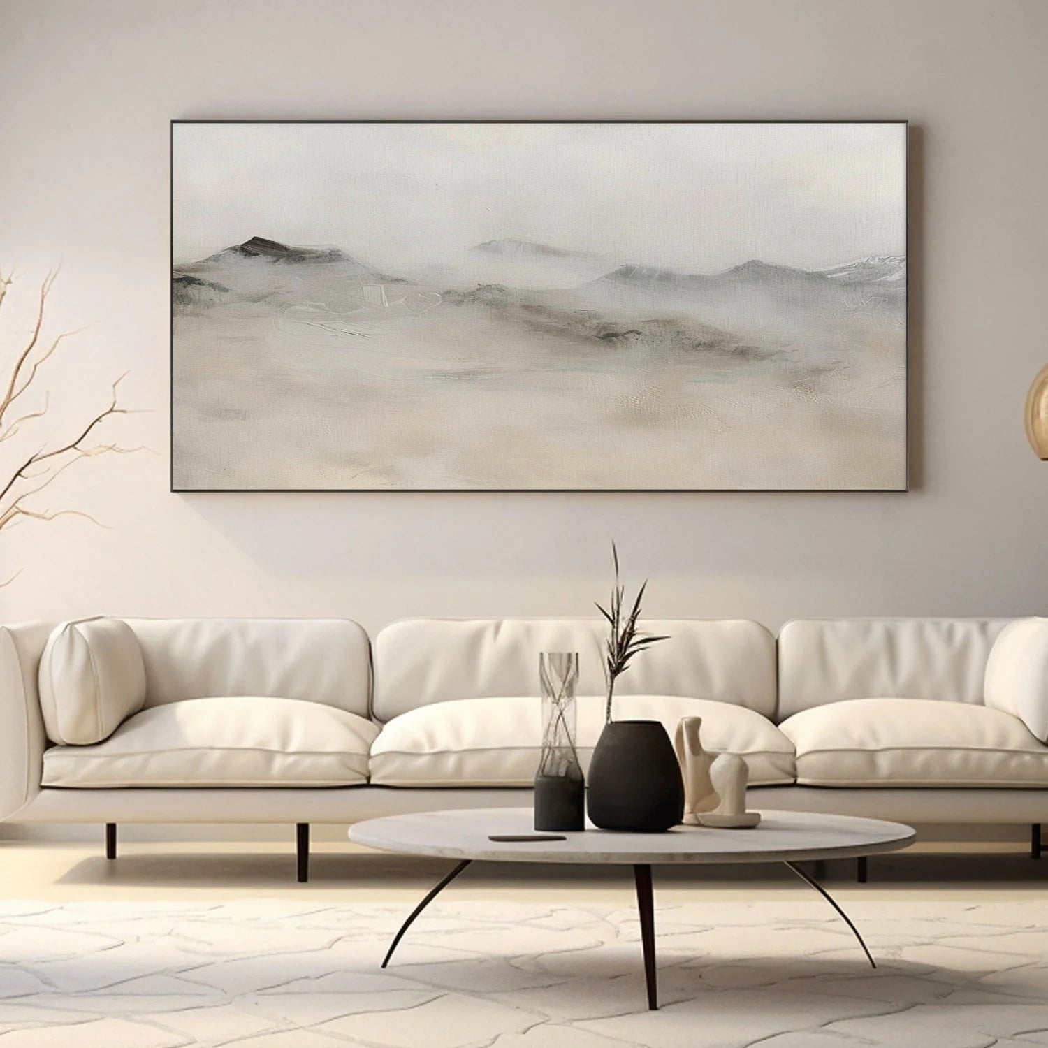 Abstract Mountain Canvas Art #MO056