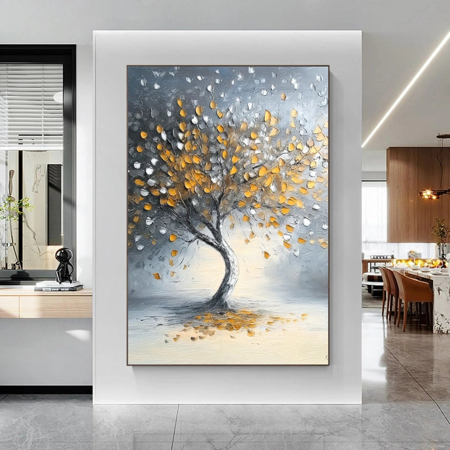 Tree Abstract Textured Wall Art #TP058
