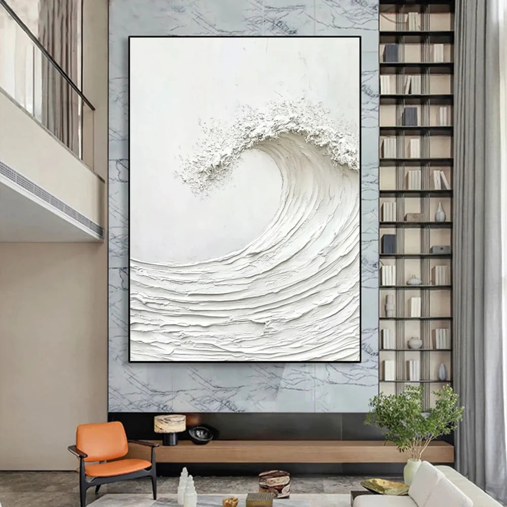 Ocean And Sky Textured Painting Canvas #OS044