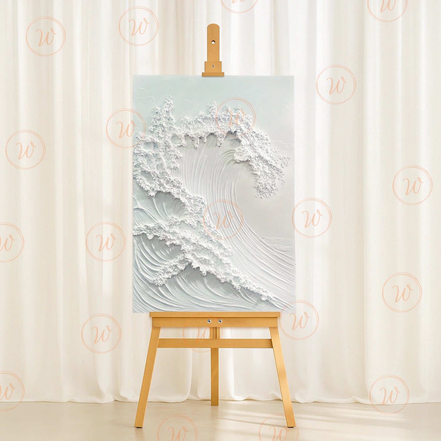 Ocean And Sky Textured Painting Canvas #OS043