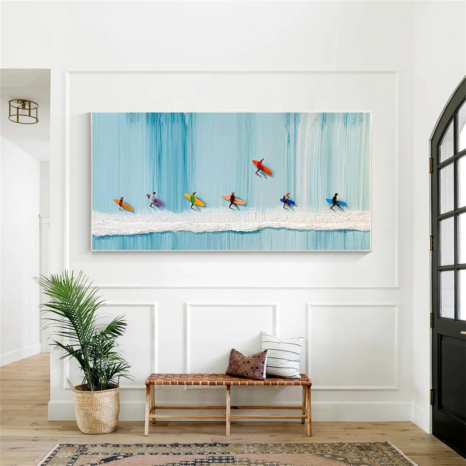 Surfing Sport Textured Wall Art #MS091