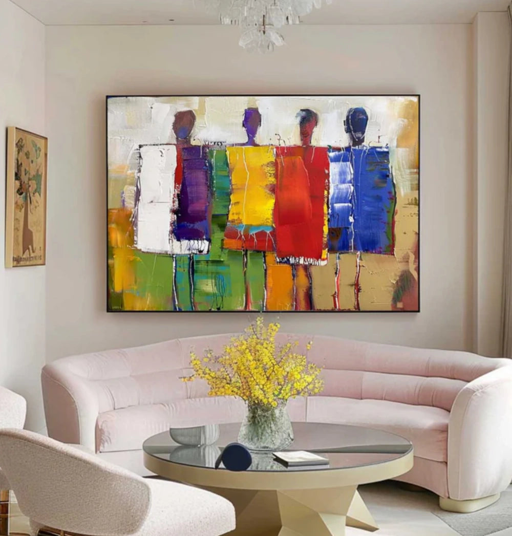 Abstract People Canvas Art #AE003