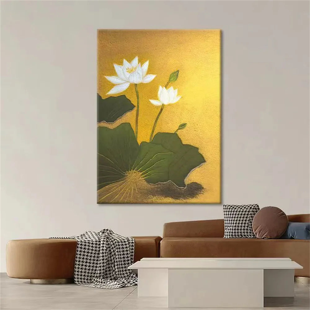 Flower Textured Painting Canvas #FP044