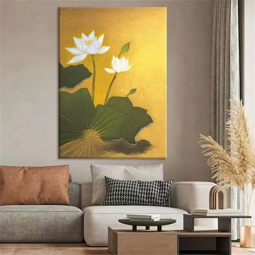 Flower Textured Painting Canvas #FP044