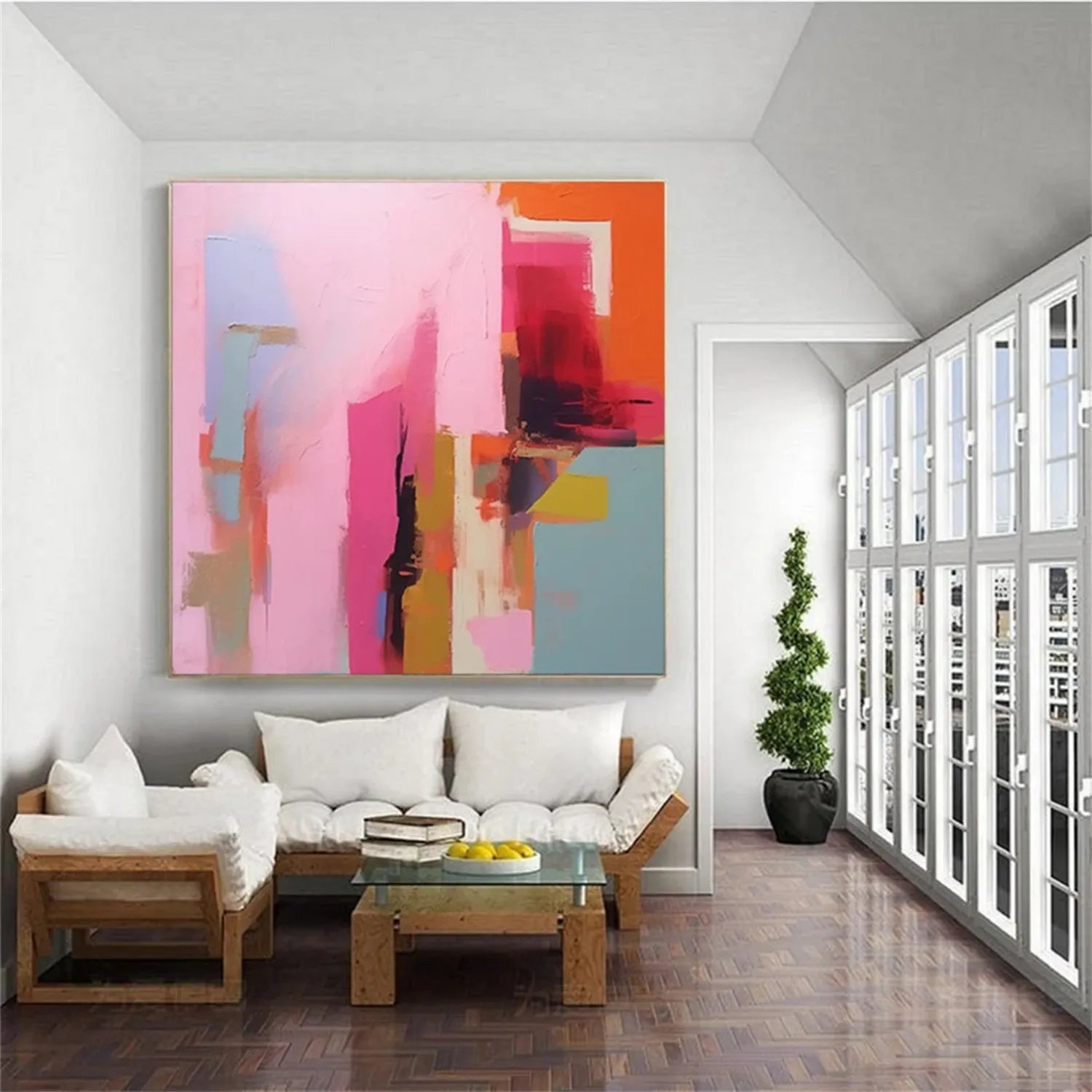 Colorful Abstract Painting Canvas #AP009