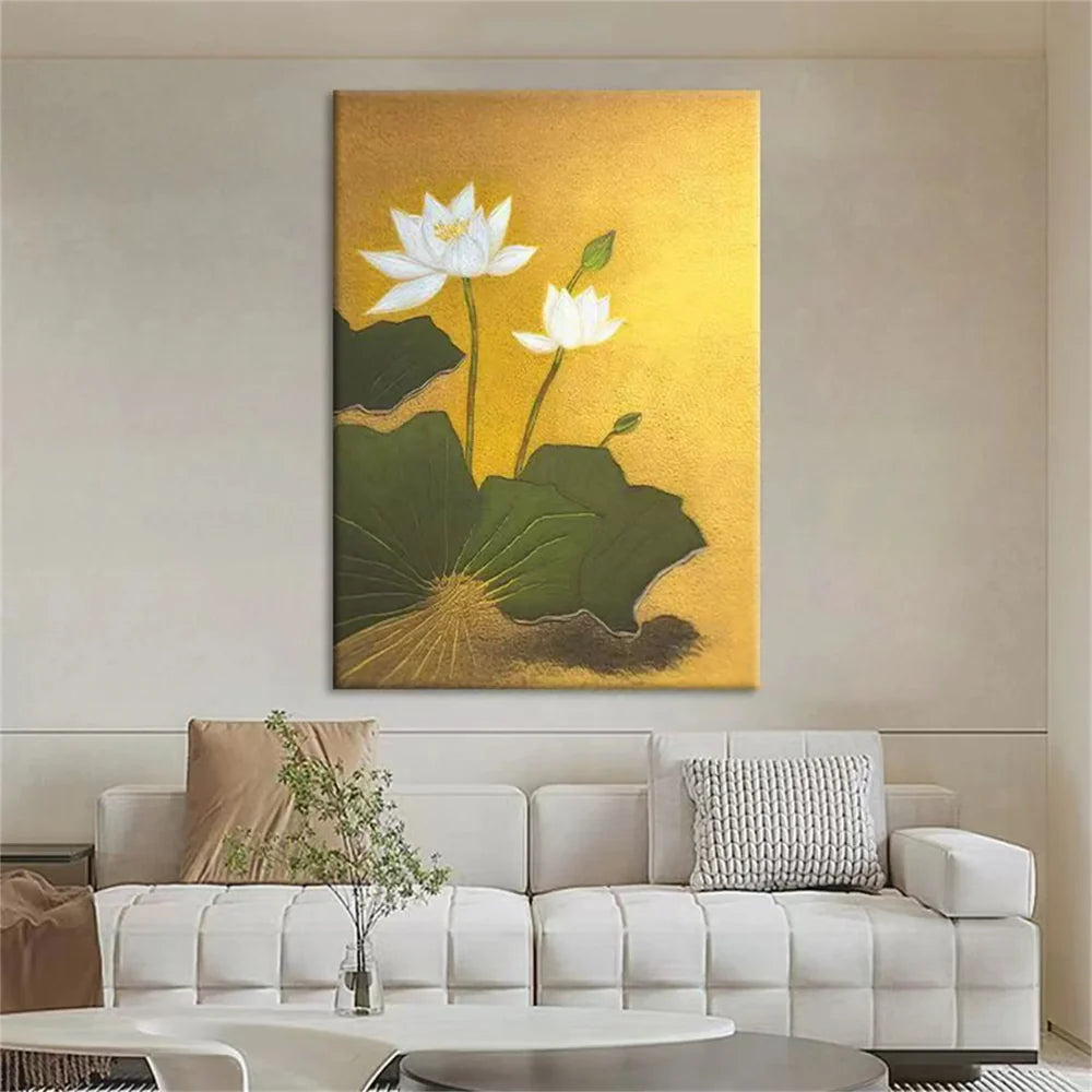 Flower Textured Painting Canvas #FP044