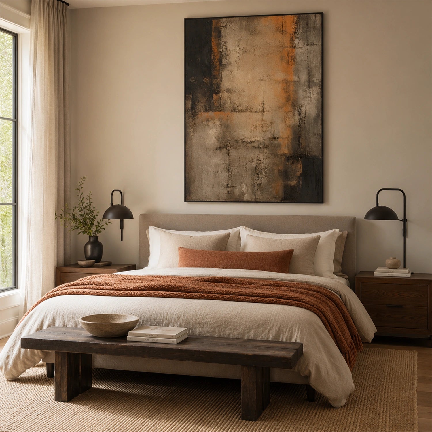 Wabi Sabi Textured Canvas Art #WS138