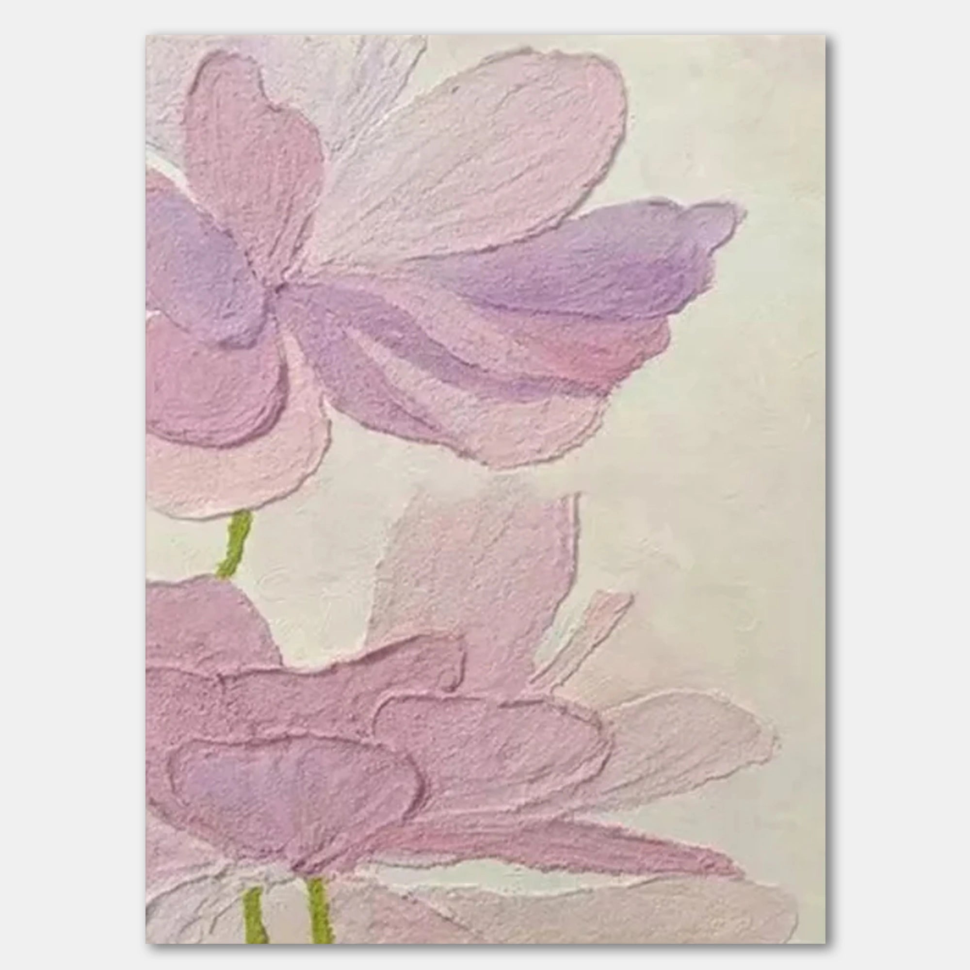 Flower Textured Painting Canvas #FP001