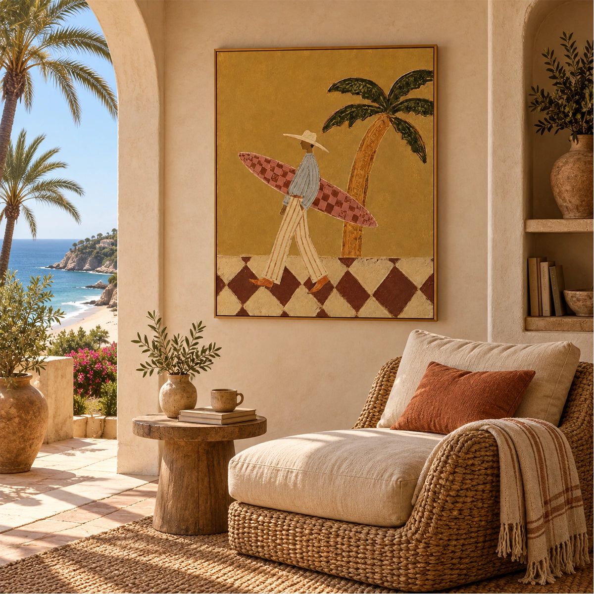 Abstract Portrait Canvas Art #AE173