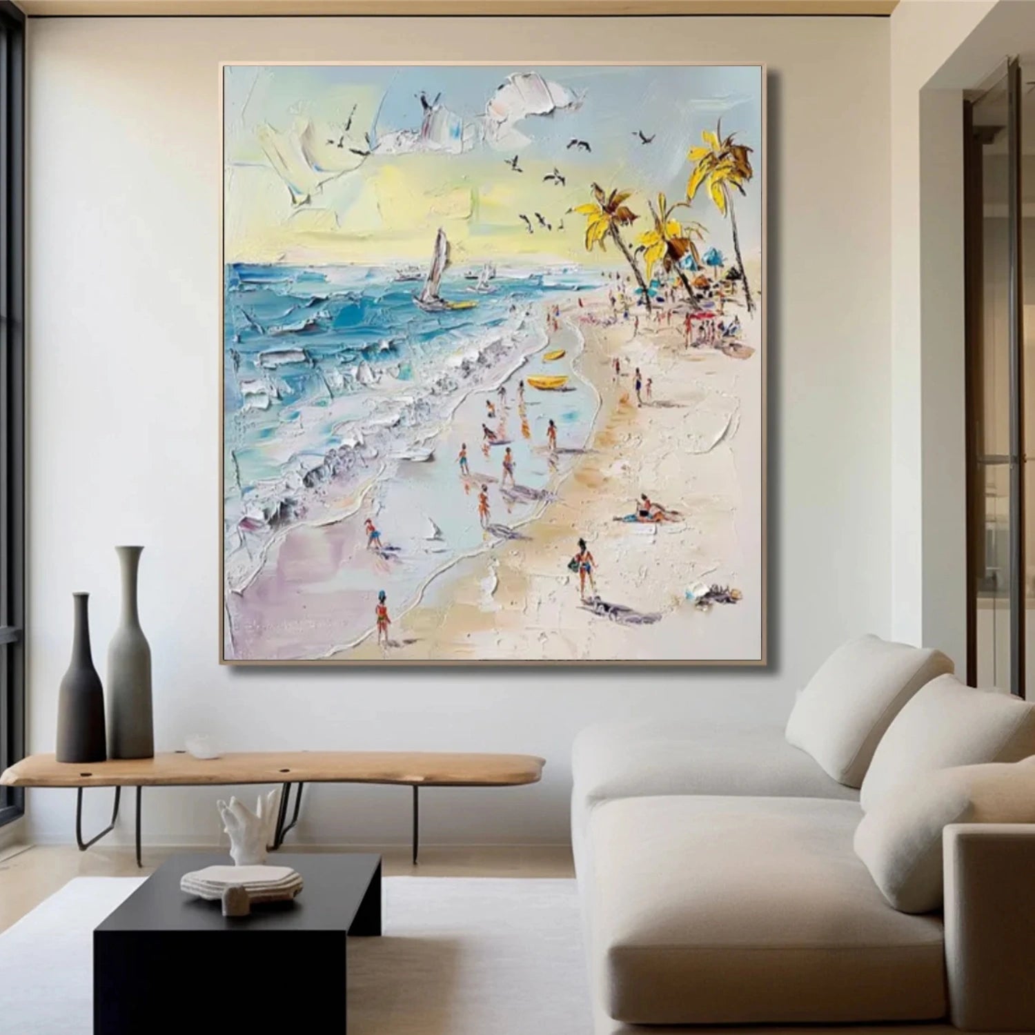 Surfing Sport Textured Wall Art #MS041