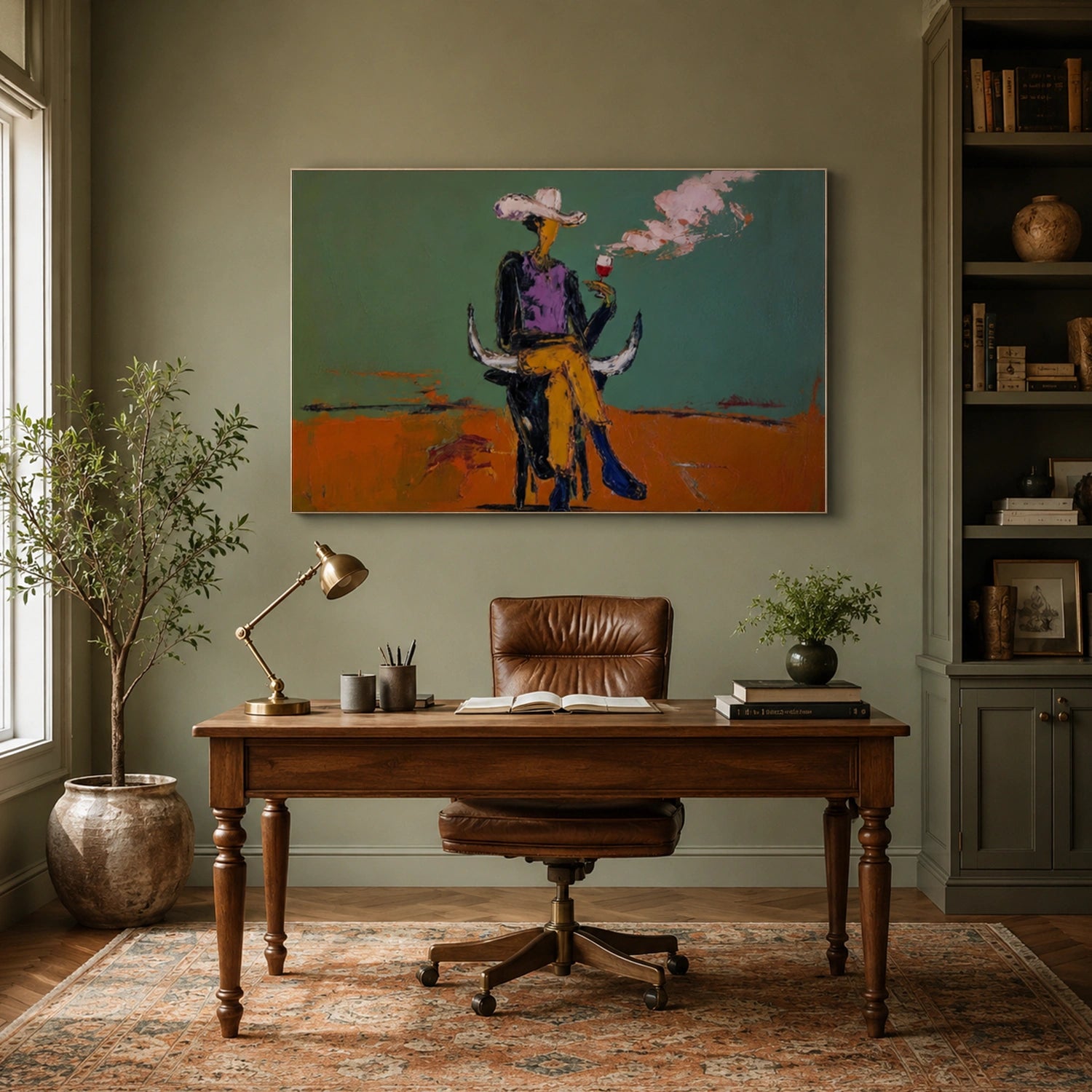 American Western Cowboy Art #VT216