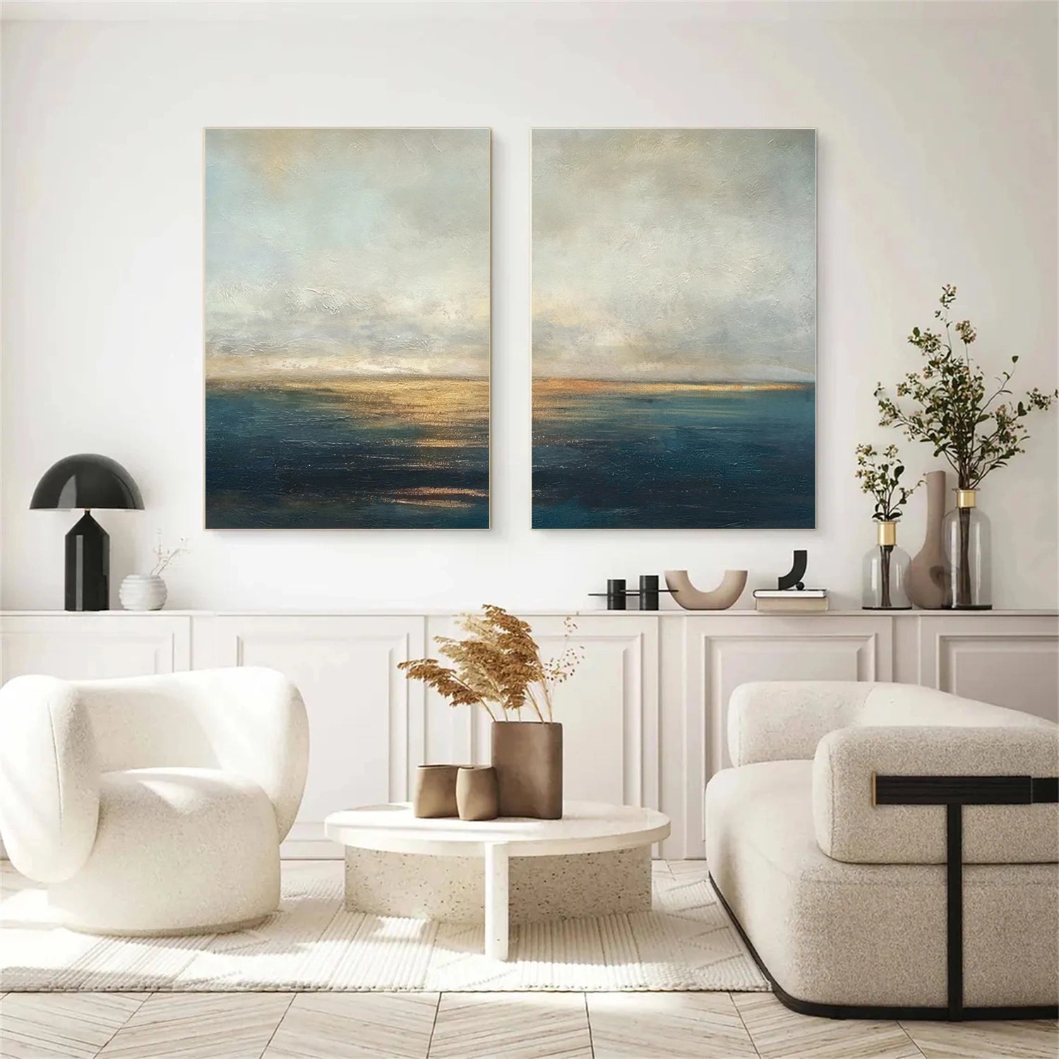 Abstract Canvas Wall Art Set of 2 #AP328