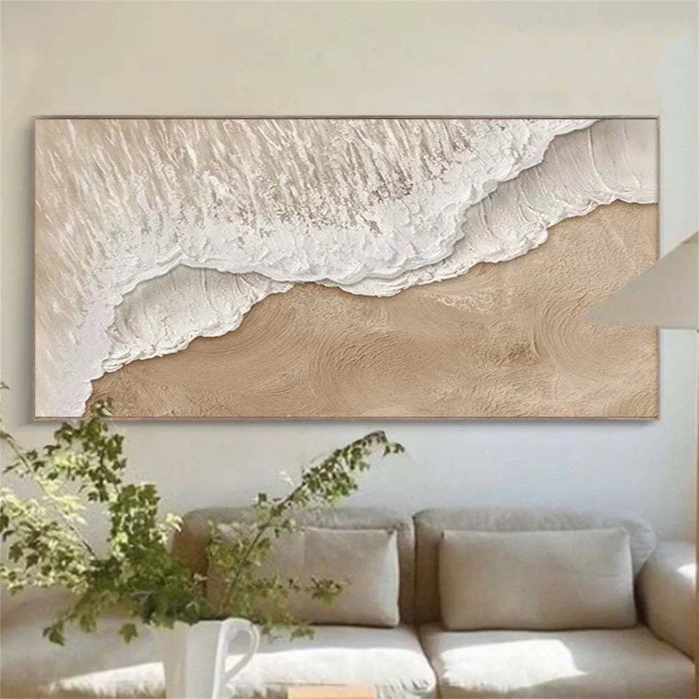 Ocean And Sky Textured Painting Canvas #OS021