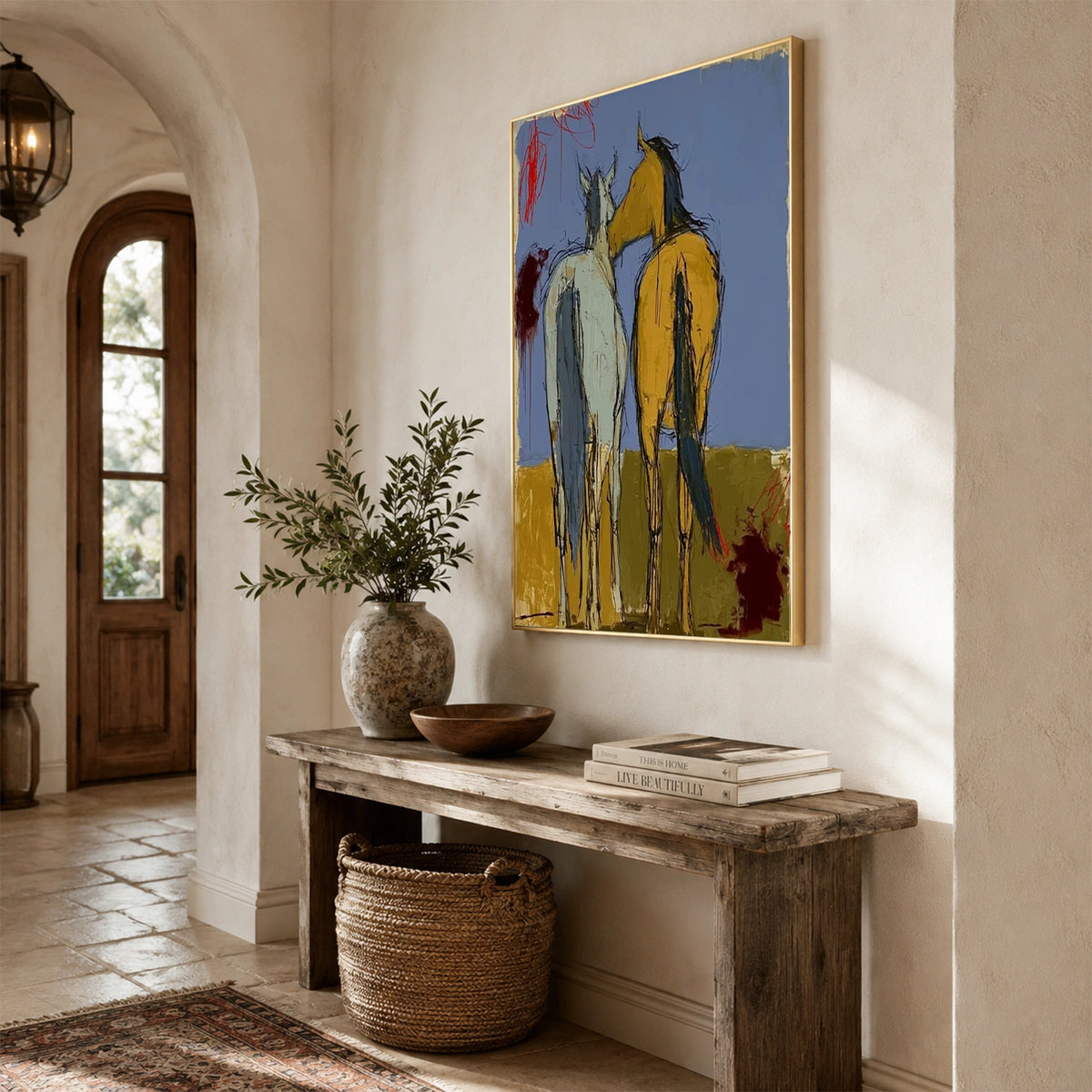 Abstract Animal Horse Wall Art #AC157