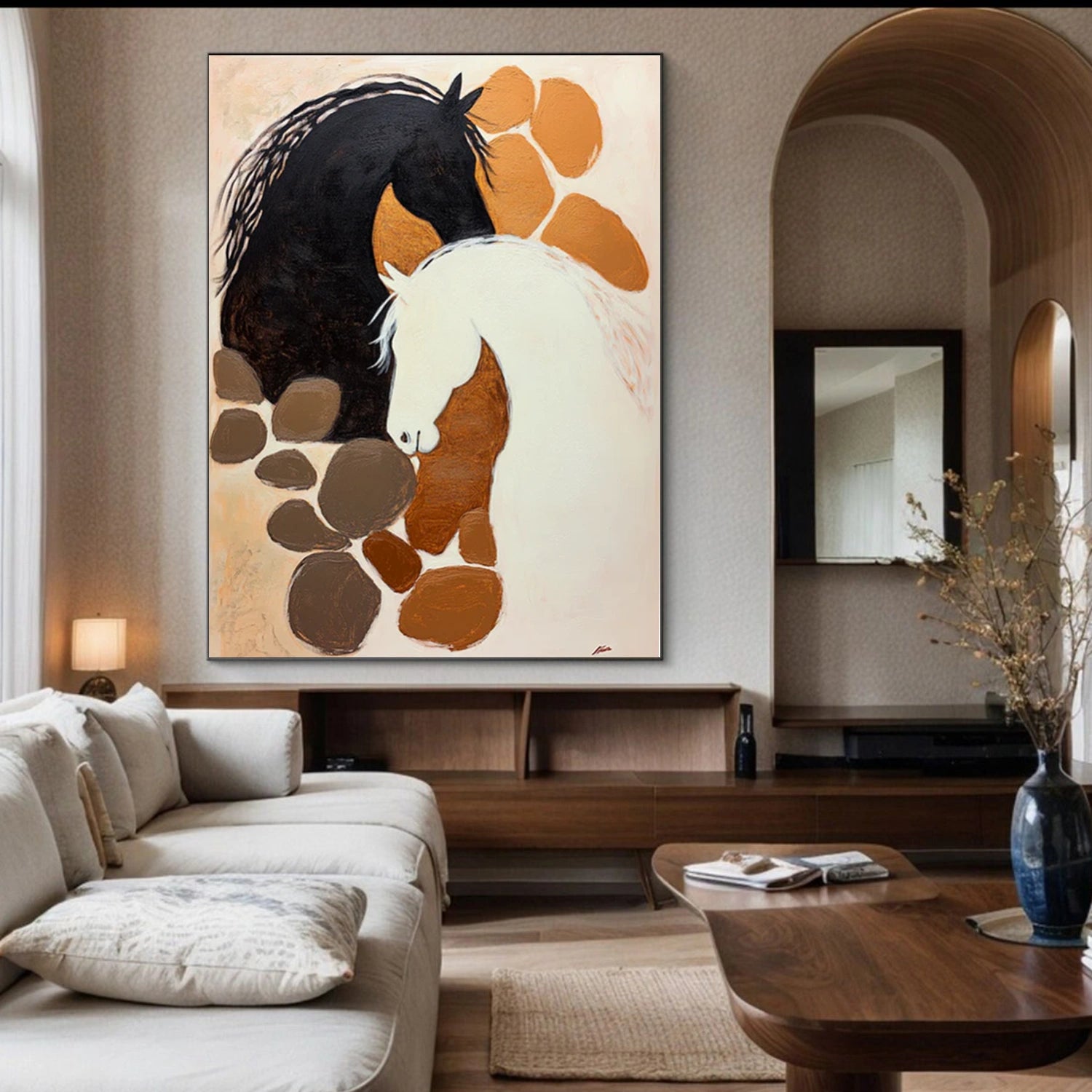 Abstract Animal Horse Wall Art #AC088