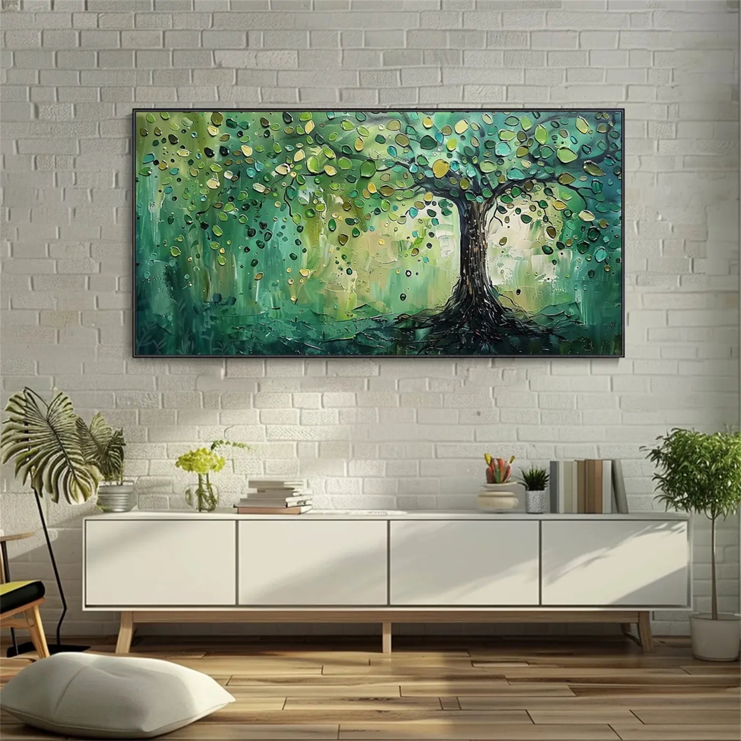 Tree Textured Painting Canvas #TP005