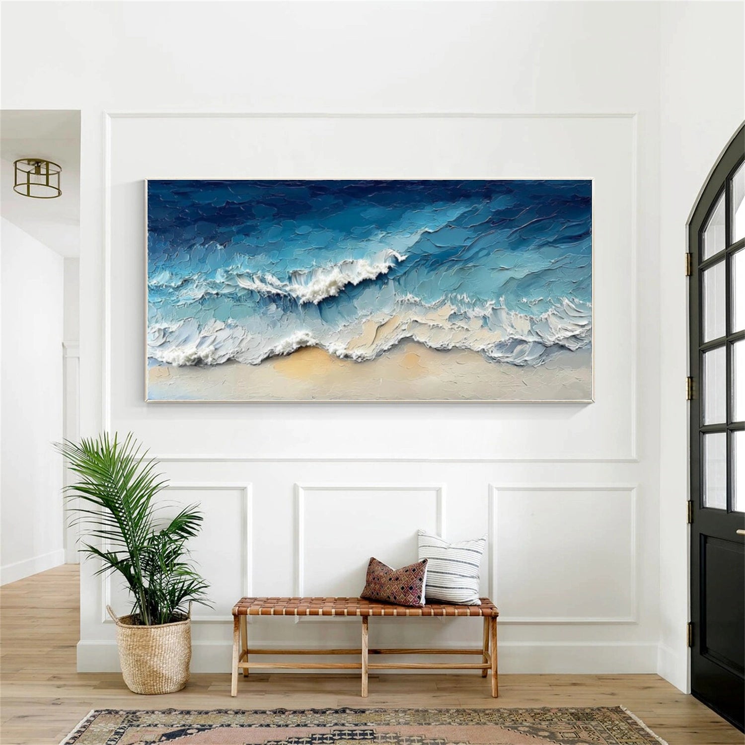 Ocean Abstract Textured Wall Art #OP050