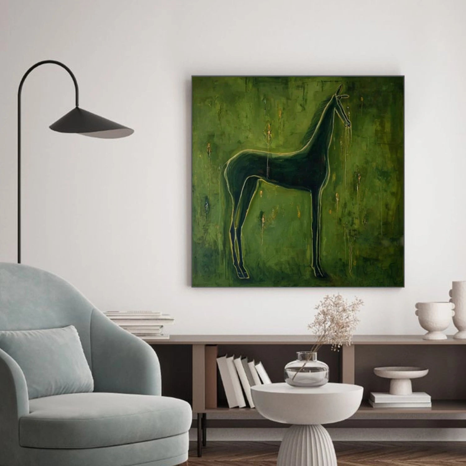 Abstract Animal Horse Wall Art #AC089