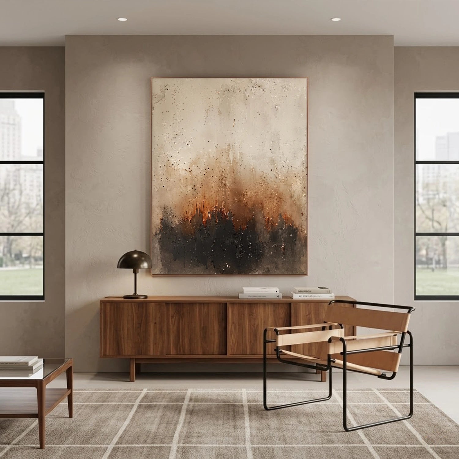 Abstract Canvas Wall Art #AP381