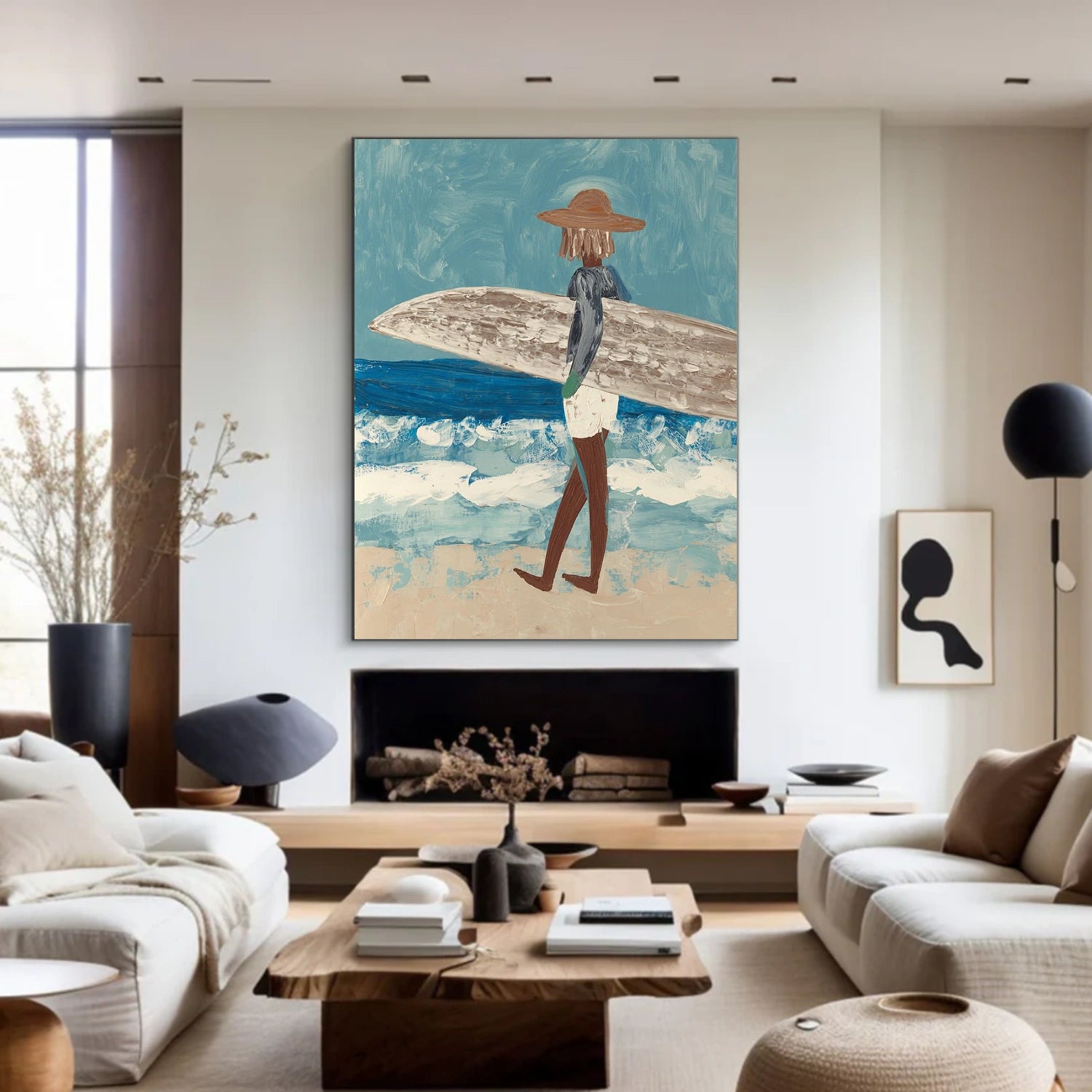 Abstract Portrait Canvas Art #AE096