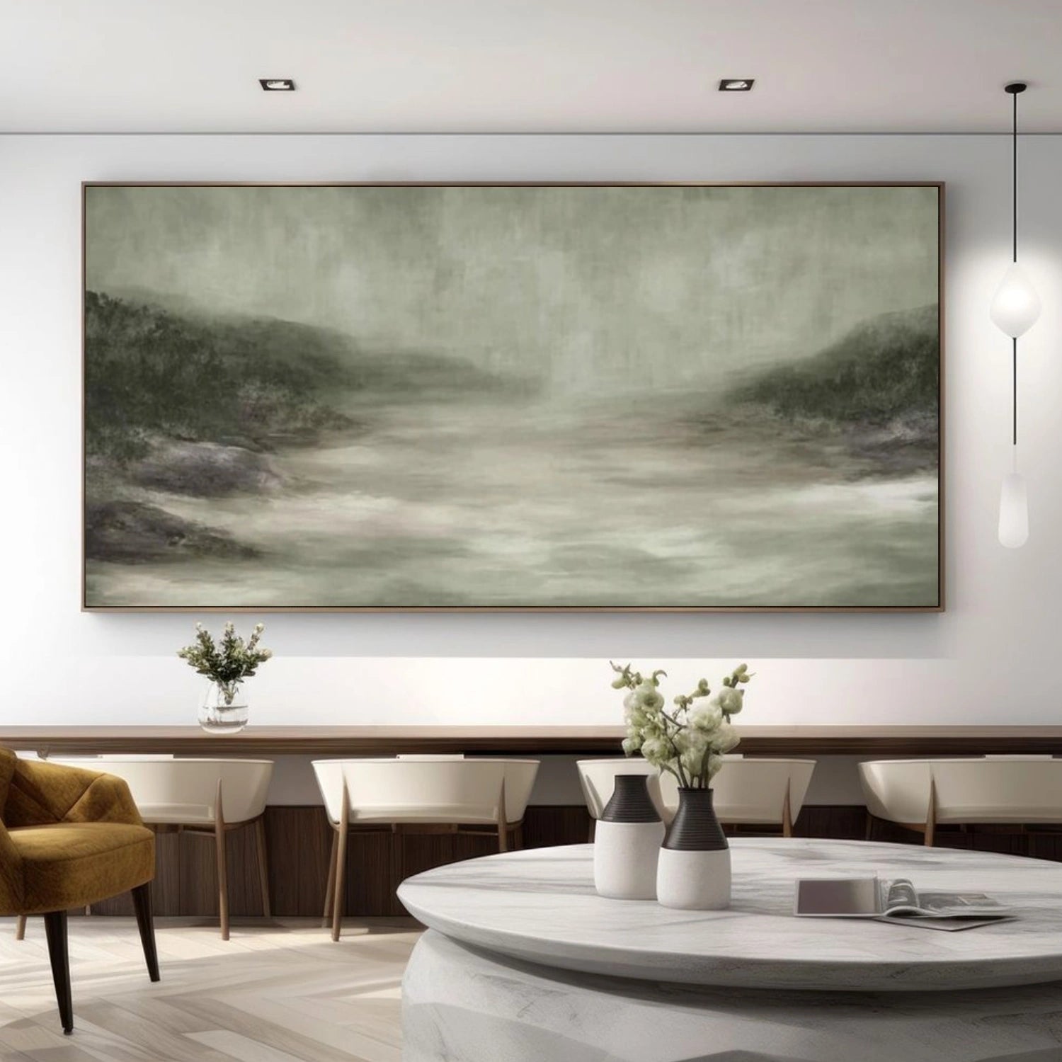 Abstract Mountain Canvas Art #MO025