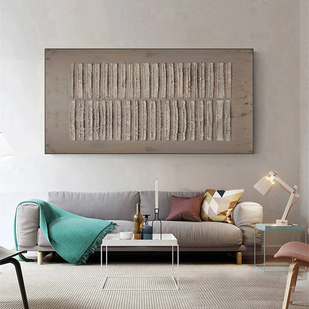 Brown Wabi Sabi Texture Canvas Art #WS006