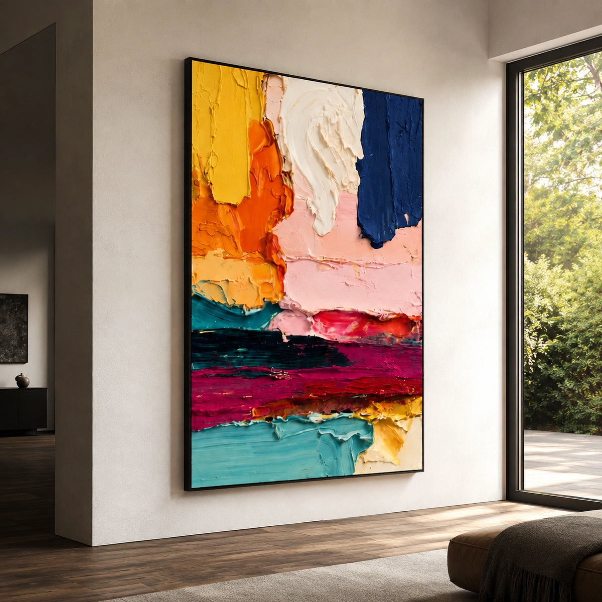 Colorful Abstract Textured  Wall Art #AT183
