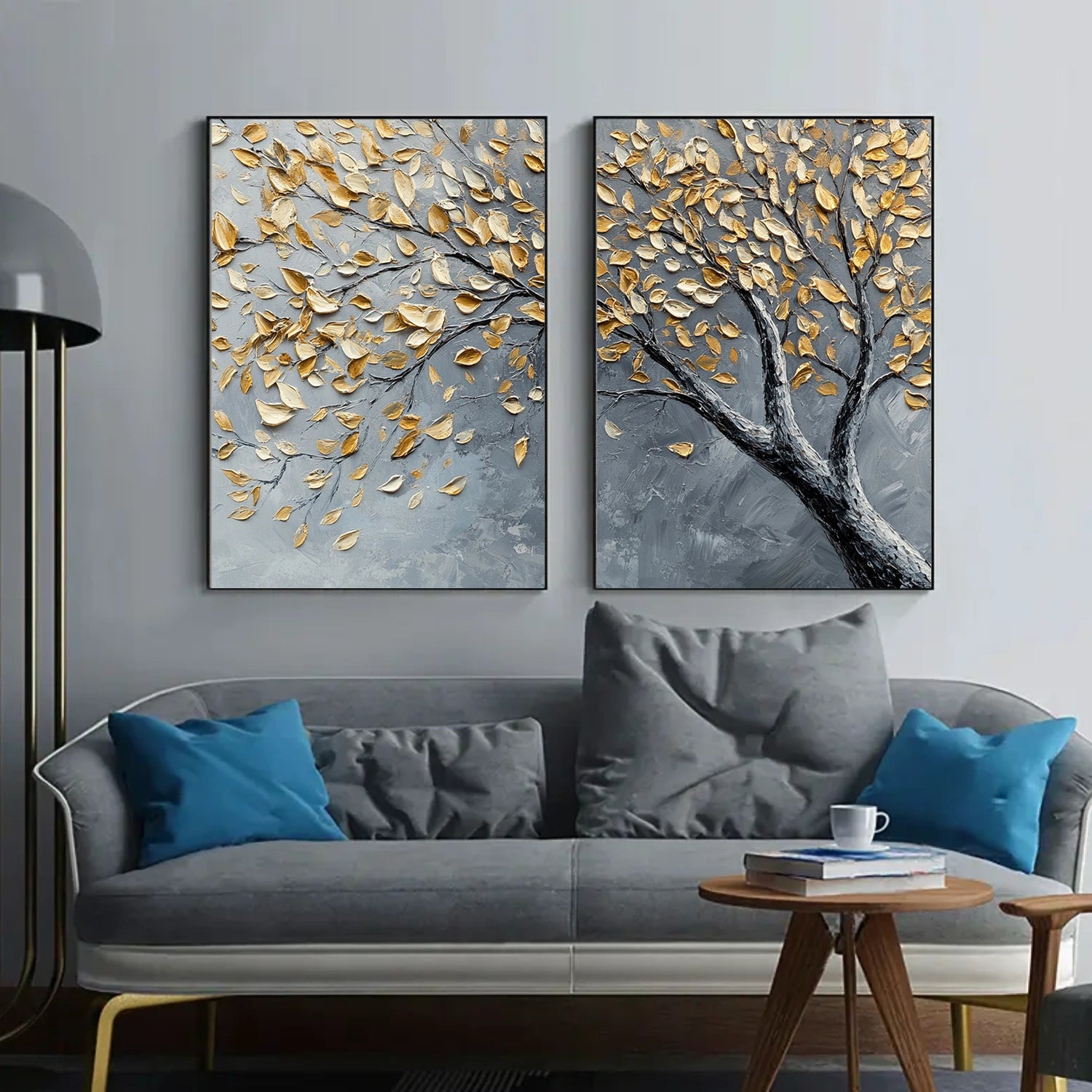 Tree Abstract Textured Wall Art Set of 2 #TP065