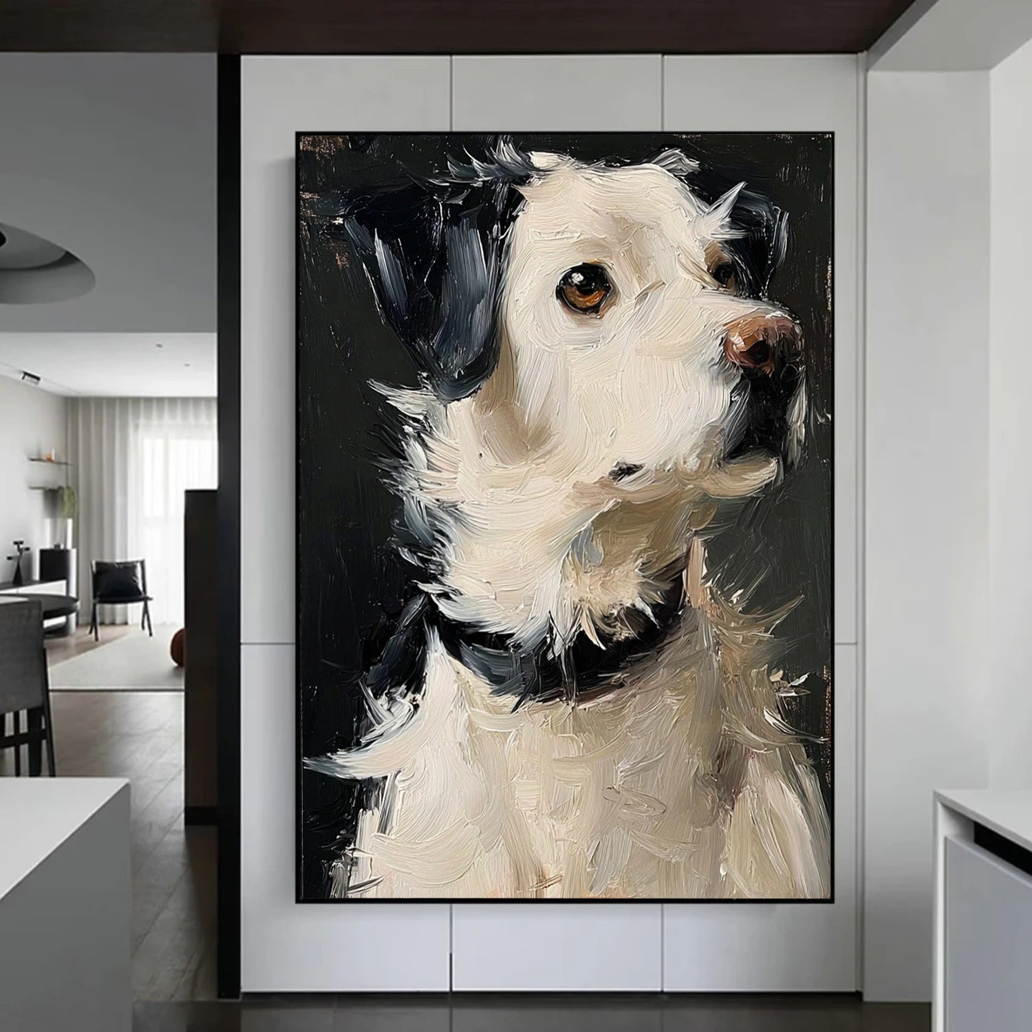 Abstract Animal Dog Wall Art #AC103