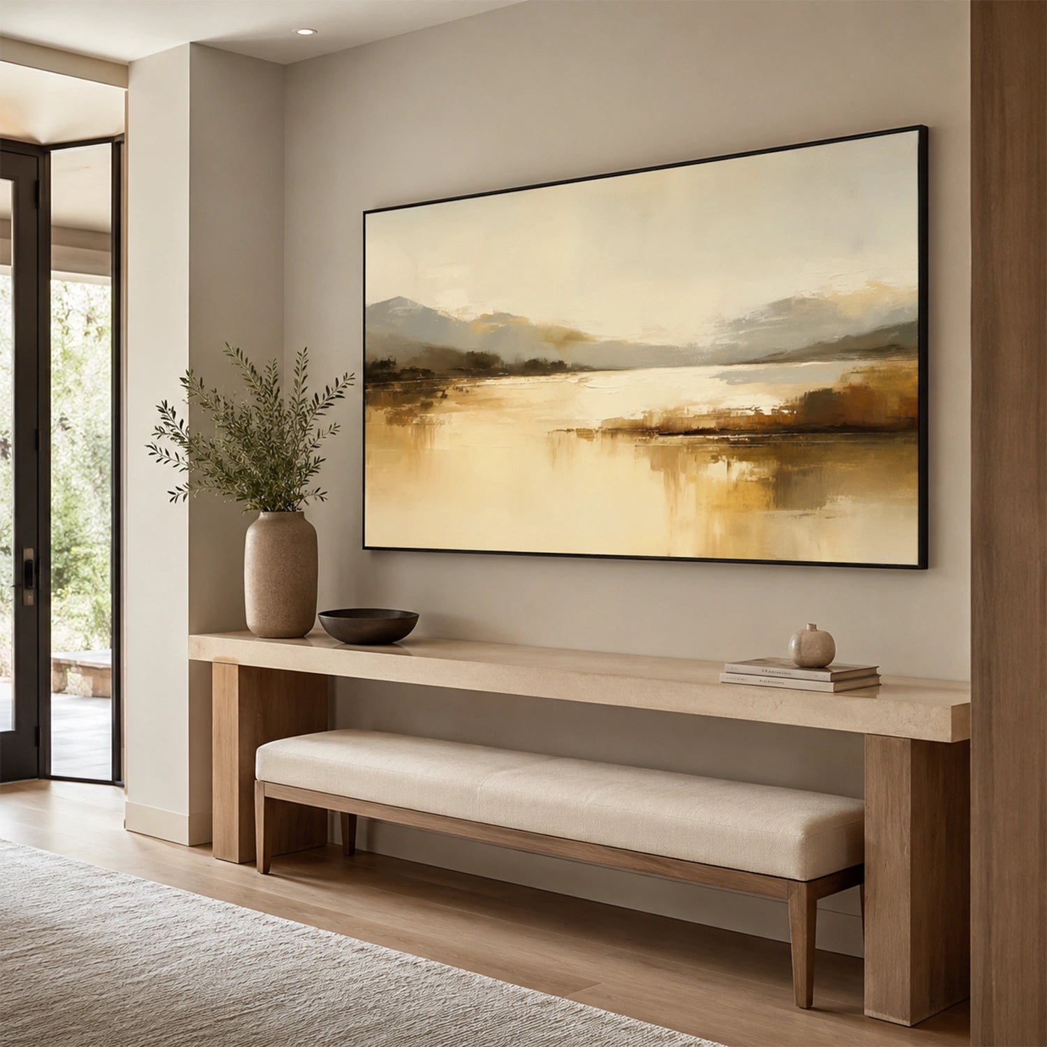 Abstract Mountain Canvas Art #MO066