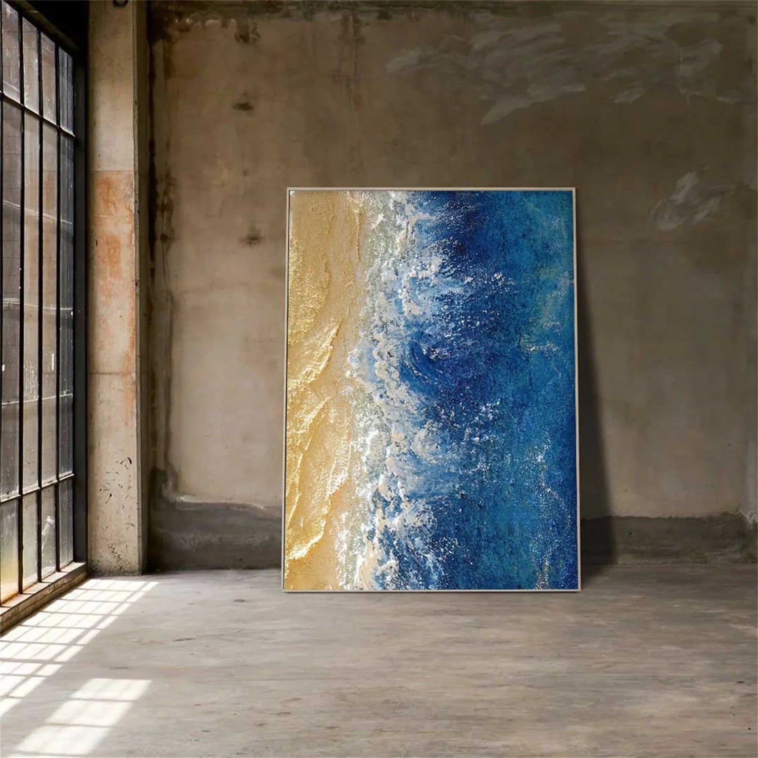 Ocean Textured Painting Canvas #OP006