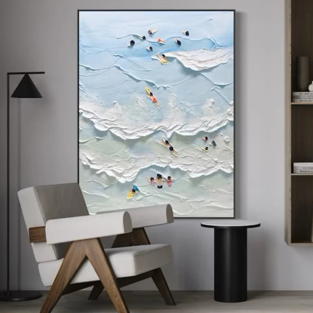 Swimming Sport Textured Wall Art #MS020