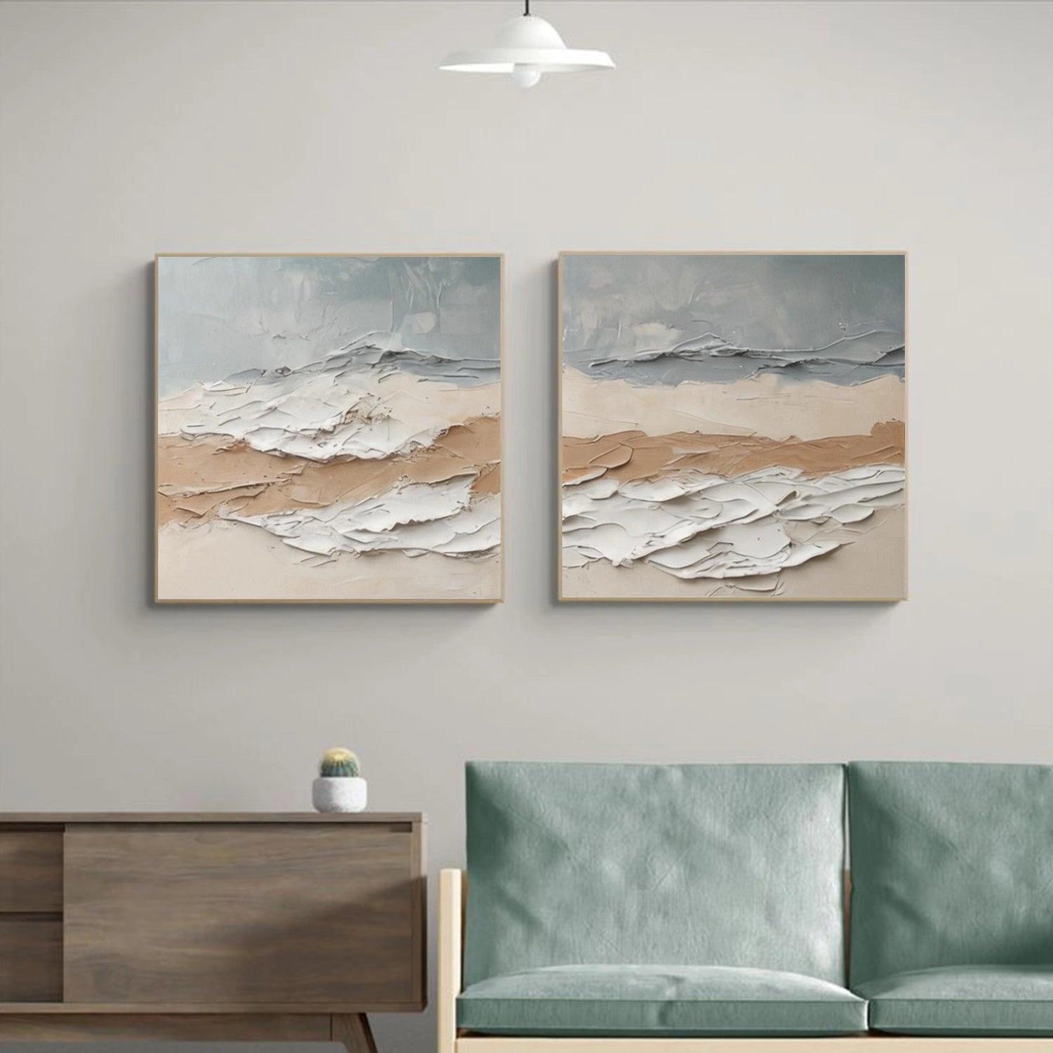 Abstract Textured Wall Art Set of 2 #AT150