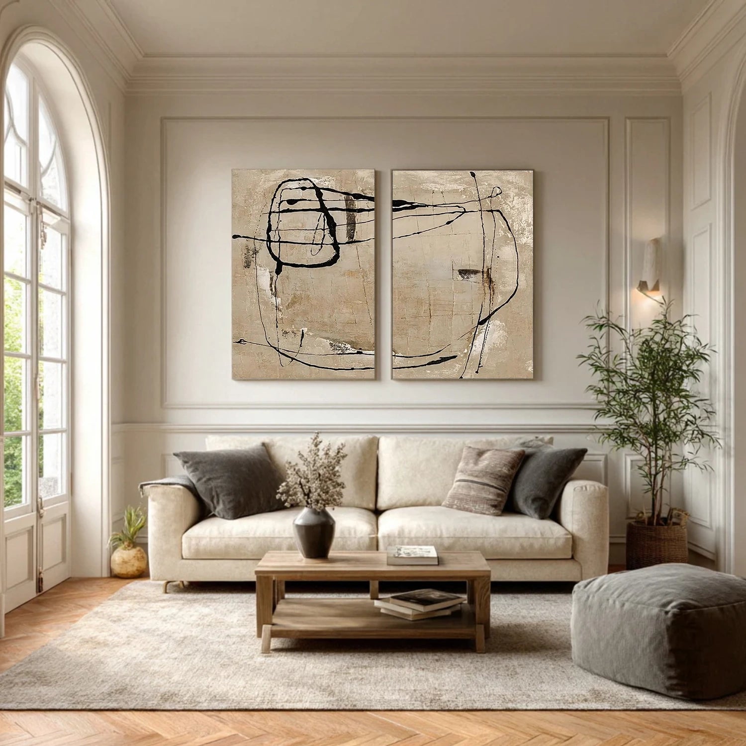 Wabi Sabi Canvas Art Set of 2 #WS080