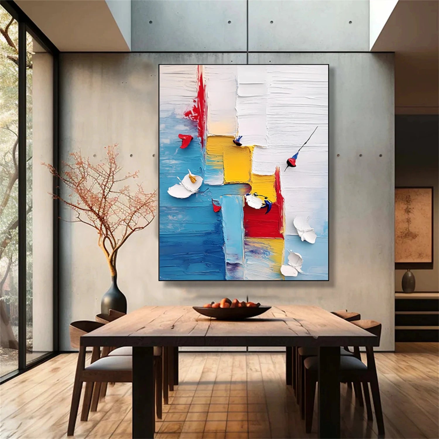 Colorful Abstract Textured  Wall Art #AT109
