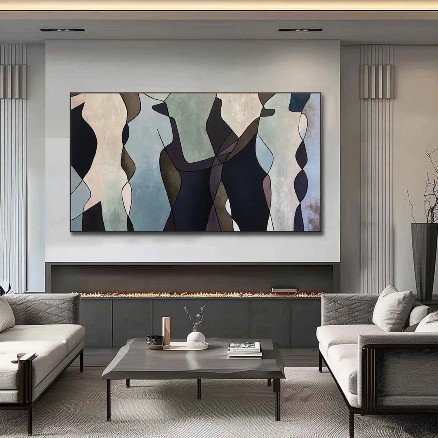 Abstract People Canvas Art #AE035
