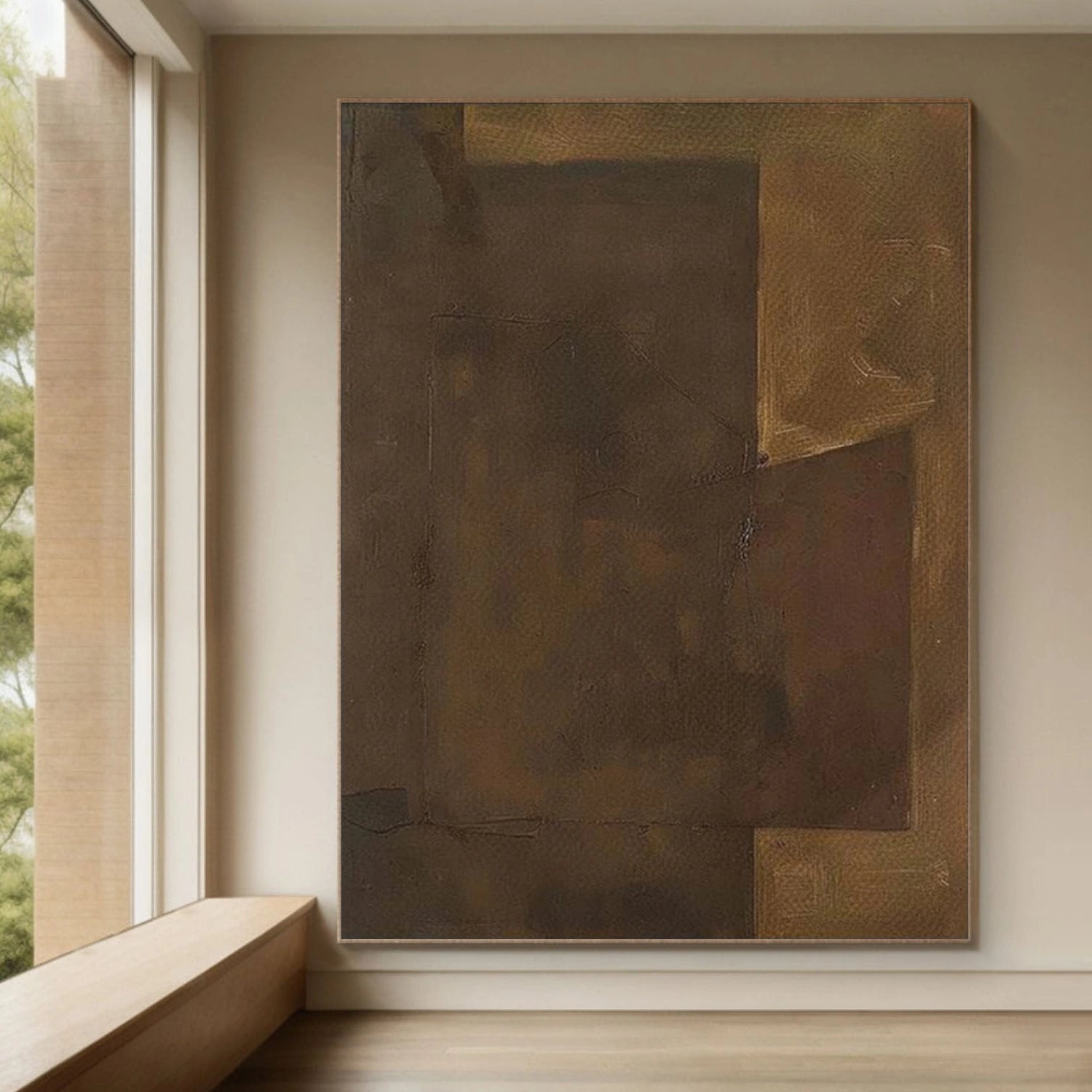 Brown Wabi Sabi Canvas Art #WS118