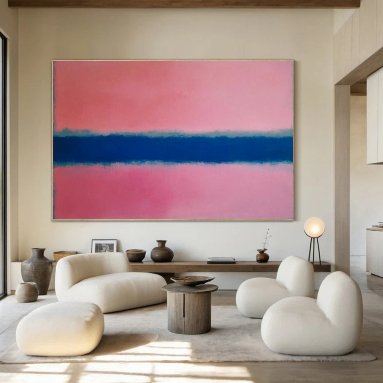 Pink Minimalist Canvas Art #MT194