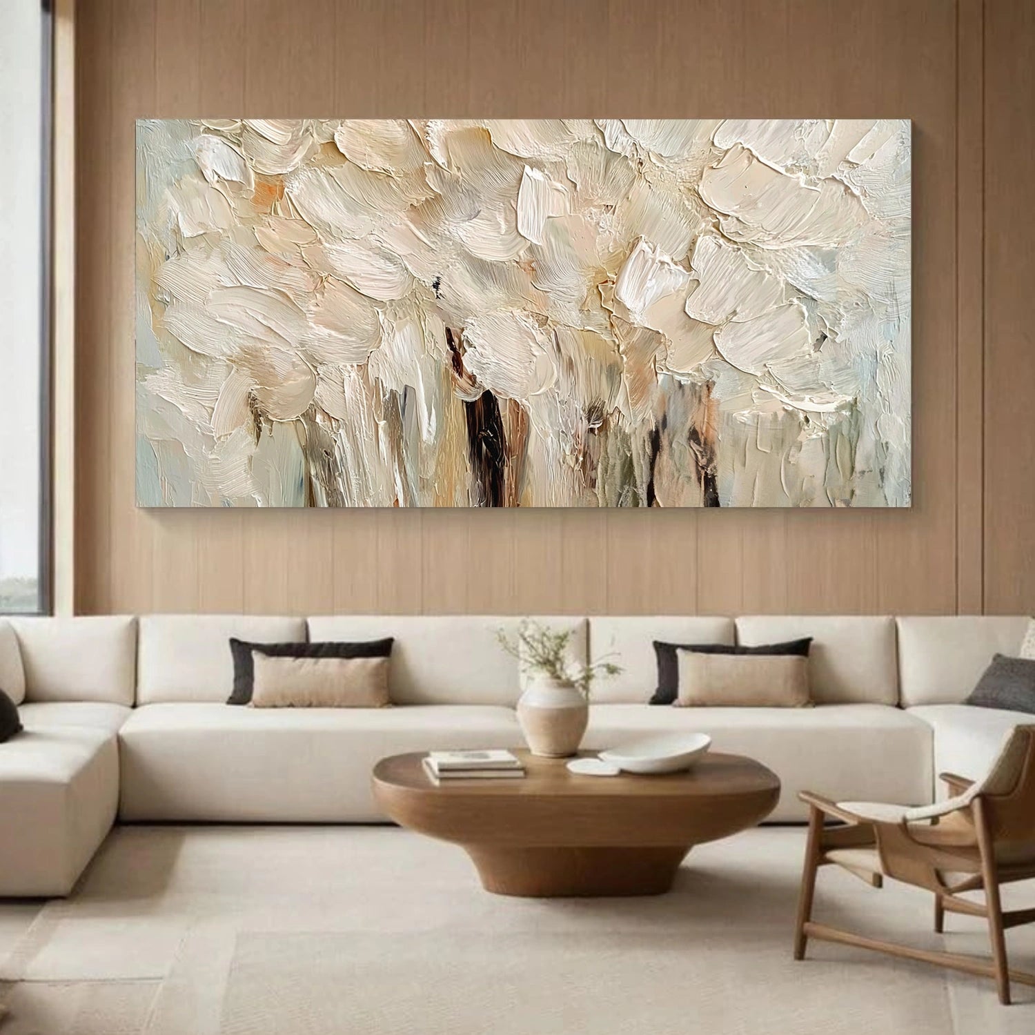 Flower Abstract Textured Wall Art #FP178