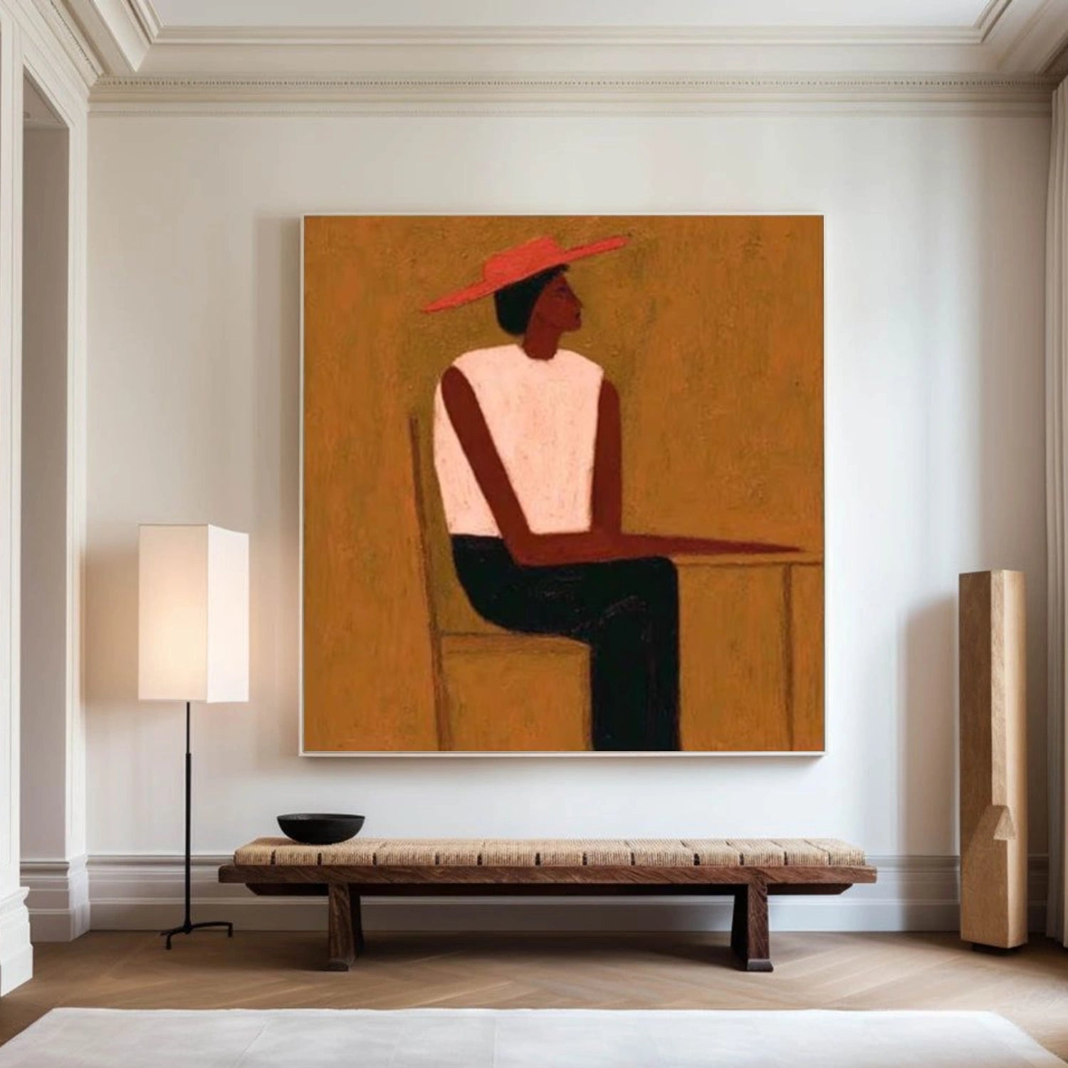 Abstract Portrait Canvas Art #AE102