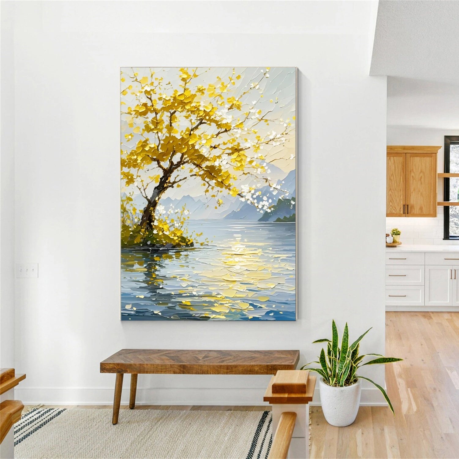 Tree Abstract Textured Wall Art #TP074