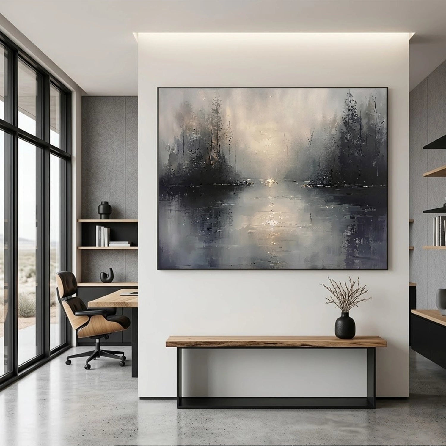 Ocean And Sky Abstract Wall Art #OS159