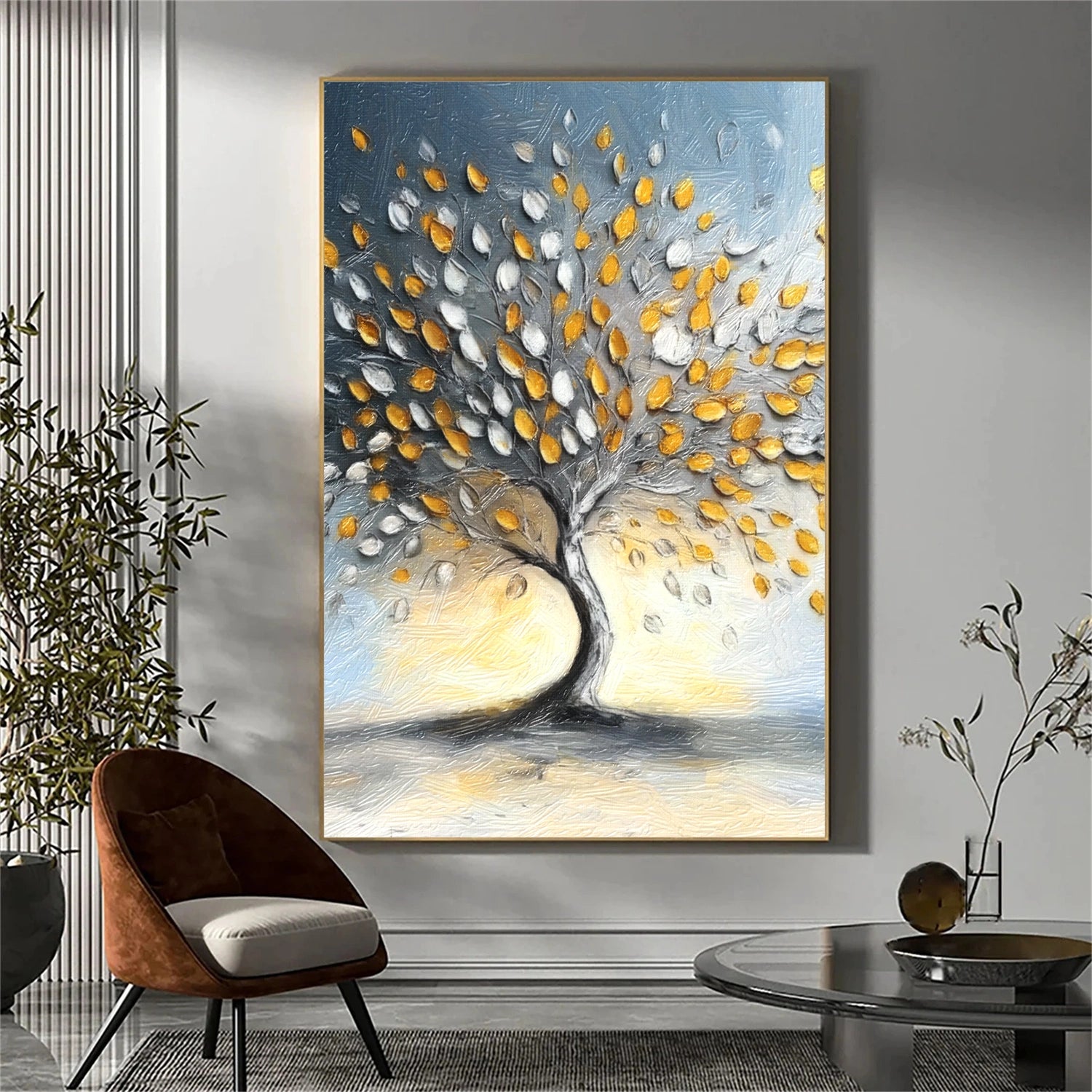 Tree Abstract Textured Wall Art #TP059