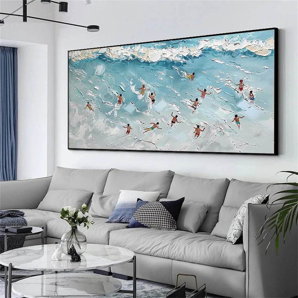 Swimming Sport Textured Wall Art #MS026